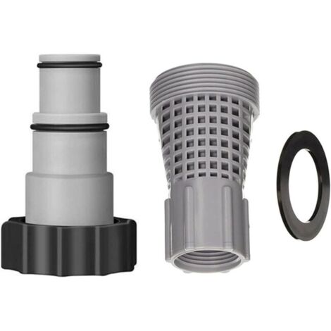 Adaptateur étanche pour piscine - Pompes filtrantes efficaces - Texture ABS - Pour pompes filtrantes 25007 - Adaptateur résistant