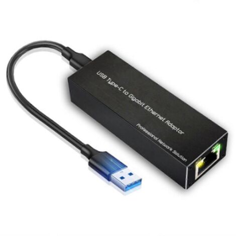 Adaptateur Ethernet Gigabit USB-C vers RJ45 Type-C vers RJ45 1000 Mbps