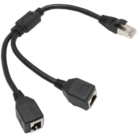 Adaptateur Ethernet RJ45 1 vers 2 Ports - Connexion Stable, Transmission Haute Qualité et Signal Optimal pour Réseau