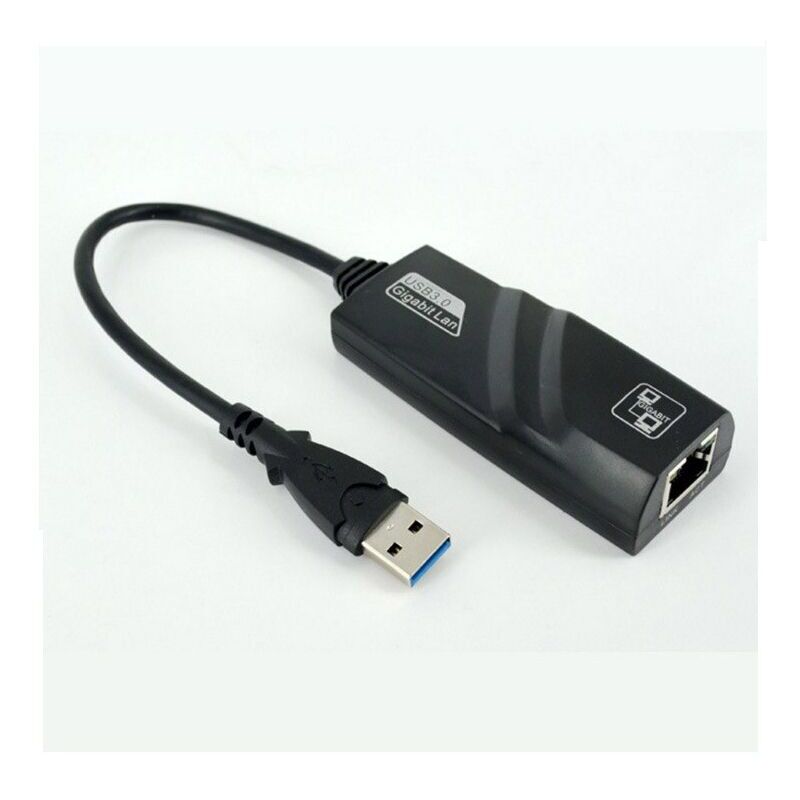 Ahlsen - Adaptateur Ethernet usb, prise en charge automatique de la carte réseau mdix USB3.0 Gigabit vers RJ45, carte réseau usb pour tablette pc