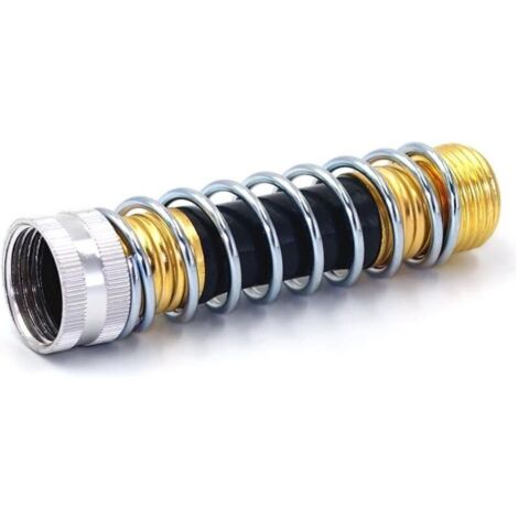 Adaptateur Extension Tuyau Arrosage, Coude Tuyau avec Ressort Hélicoïdal Facile à Connecter et à Installer Connecteur Tuyau pour Éviter les Plis de Tuyau