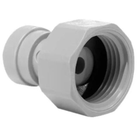 Adaptateur femelle rigide Push-Fit en acétal gris 5/8" (17x23) pour tuyau 5/16" (8mm)