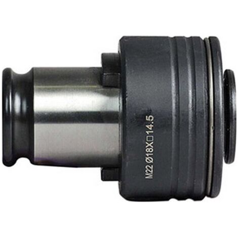 Adaptateur FES pour mandrin de taraudage à changement rapide FES3, Ø d : 18 mm, 4 pans 14,5 mm, Pour tarauds DIN 371 -, Pour tarauds DIN 376 : M22