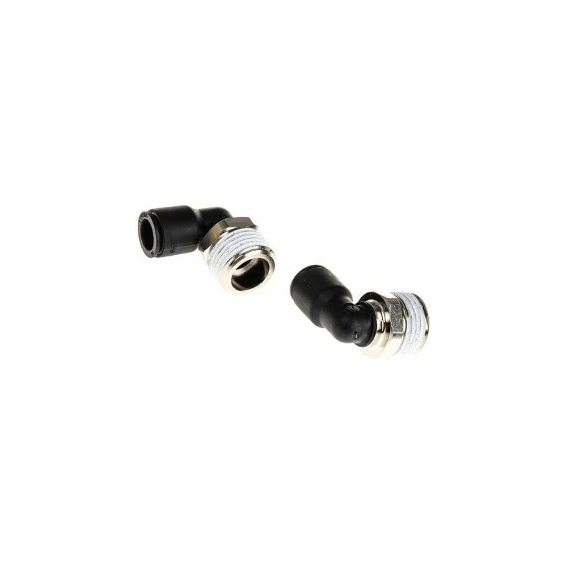 Adaptateur fileté coudé Legris LF3000 vers Enfichable 10 mm r 1/2 Mâle ( Prix pour Paquet de 2 )