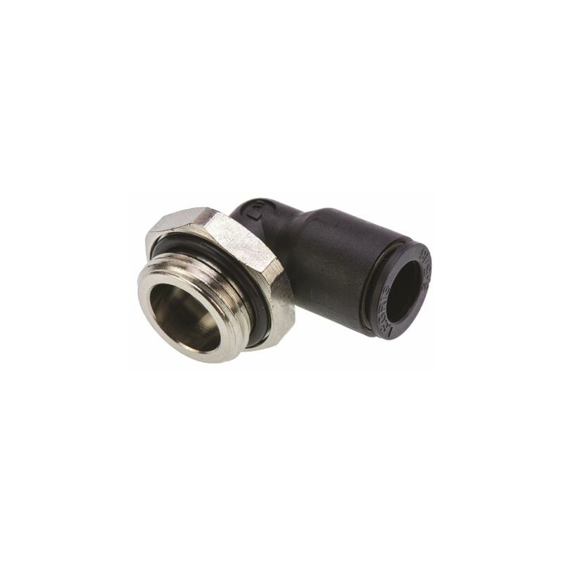 Adaptateur fileté coudé Legris LF3000 vers Enfichable, 8 mm G 3/8 Mâle ( Prix pour Paquet de 5 )
