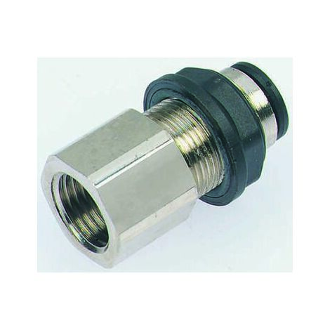 Adaptateur filetage à tube de traversée Legris LF3000 vers Enfichable 4 mm G 1/4 Femelle ( Prix pour Paquet de 5 )