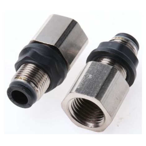 Adaptateur filetage à tube de traversée Legris LF3000 vers Enfichable 6 mm G 1/4 Femelle ( Prix pour Paquet de 5 )