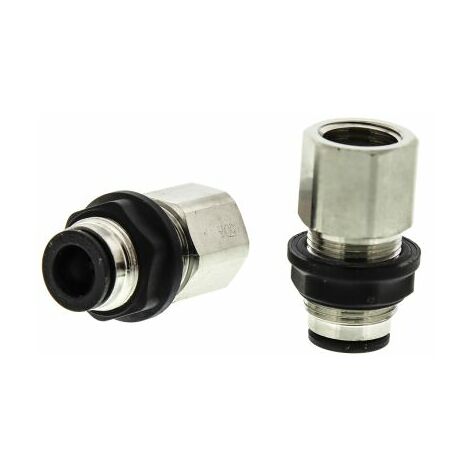 Adaptateur filetage à tube de traversée Legris LF3000 vers Enfichable, 8 mm G 1/4 Femelle ( Prix pour Paquet de 5 )