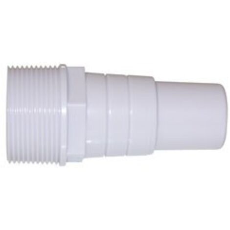 Adaptateur fileté 32-38mm pour tuyau annelé – Raccord laiton – Filetage plomberie – Pour piscine hors-sol – Piscineo