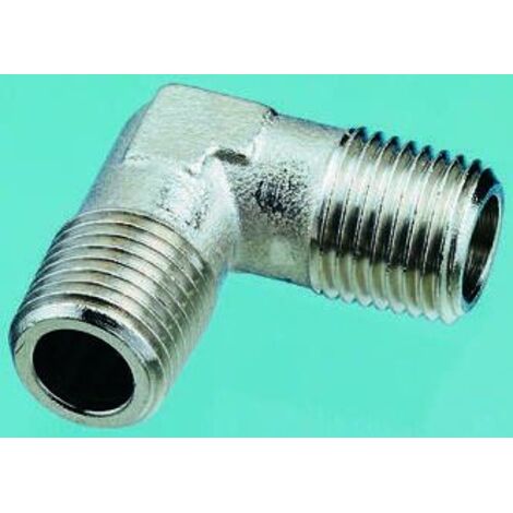 Adaptateur fileté coudé Legris 0914 vers R 1/2 Mâle R 1/2 Mâle ( Prix pour Paquet de 3 )