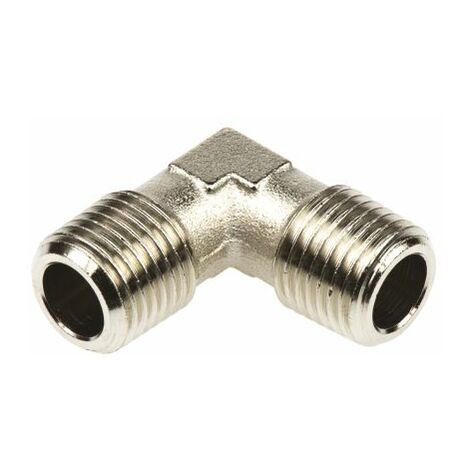 Adaptateur fileté coudé Legris 0914 vers R 1/4 Mâle R 1/4 Mâle ( Prix pour Paquet de 3 )