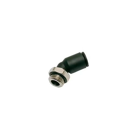 Adaptateur fileté coudé Legris LF 3000 vers M5 x 0,8 mâle Enfichable 6 mm ( Prix pour Boîte de 10 )