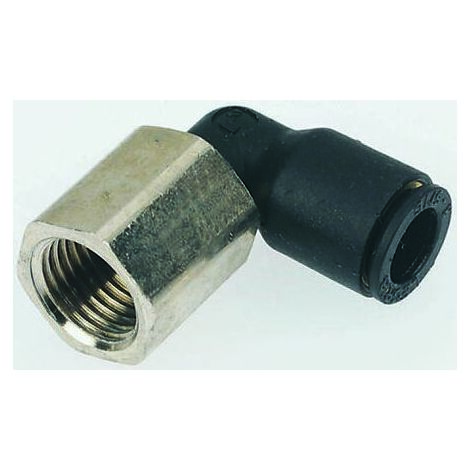 Adaptateur fileté coudé Legris LF3000 vers Enfichable 10 mm G 3/8 Femelle ( Prix pour Paquet de 2 )
