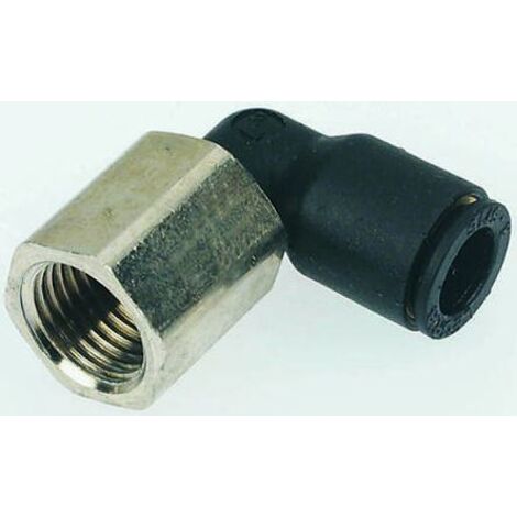 Adaptateur fileté coudé Legris LF3000 vers Enfichable 4 mm G 1/4 Femelle ( Prix pour Paquet de 5 )