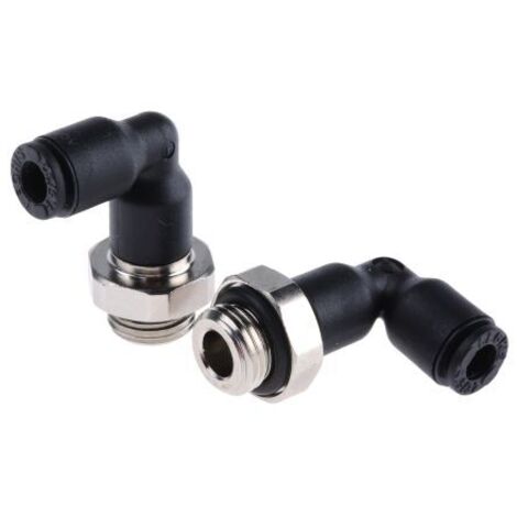 Adaptateur fileté coudé Legris LF3000 vers Enfichable 4 mm G 1/8 Mâle ( Prix pour Paquet de 5 )