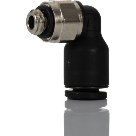 Adaptateur fileté coudé Legris LF3000 vers Enfichable 4 mm Mâle M5 ( Prix pour Paquet de 5 )