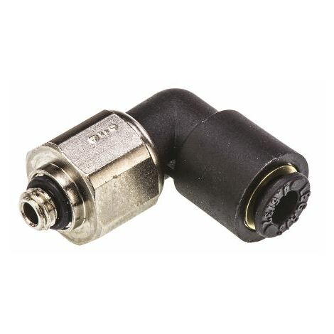 Adaptateur fileté coudé Legris LF3000 vers Enfichable 4 mm Mâle M5 ( Prix pour Paquet de 5 )