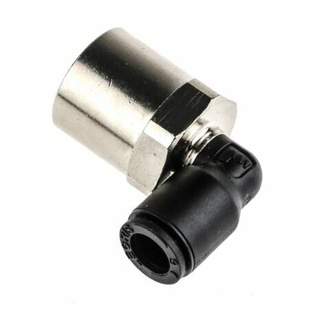 Adaptateur fileté coudé Legris LF3000 vers Enfichable 6 mm G 1/4 Femelle ( Prix pour Paquet de 5 )