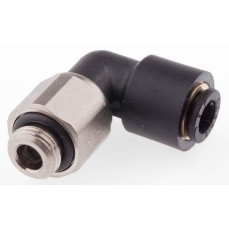 Adaptateur fileté coudé Legris LF3000 vers Enfichable 6 mm G 1/8 Mâle ( Prix pour Paquet de 5 )