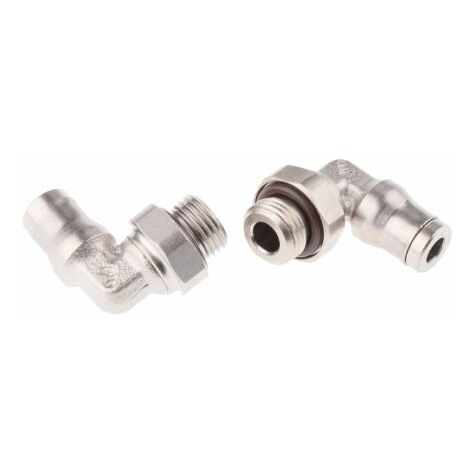 Adaptateur fileté coudé Legris LF3600 vers Enfichable 4 mm G 1/8 Mâle ( Prix pour Paquet de 5 )