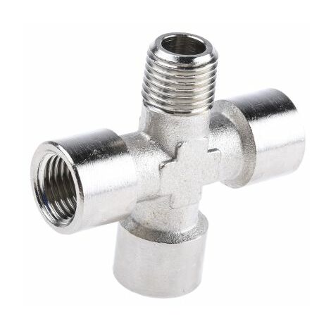 Adaptateur fileté croisé Legris vers G 1/4 Femelle R 1/4 Mâle ( Prix pour Paquet de 2 )