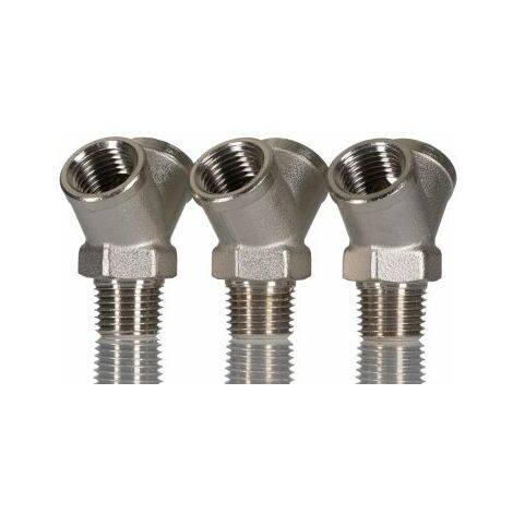 Adaptateur fileté en Y Legris 0911 vers G 1/4 Femelle R 1/4 Mâle ( Prix pour Paquet de 3 )