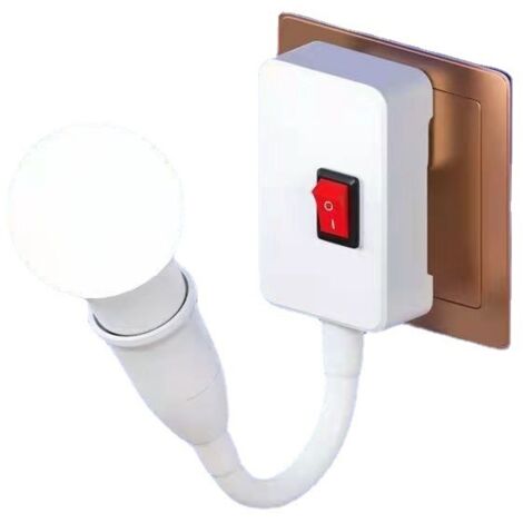 Adaptateur flexible pour douille E27 avec prise européenne pour éclairage mobile