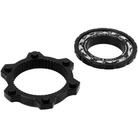 Adaptateur Frein Disque VTT Noir - Compatible Centerlock en Alliage Léger pour Vélo