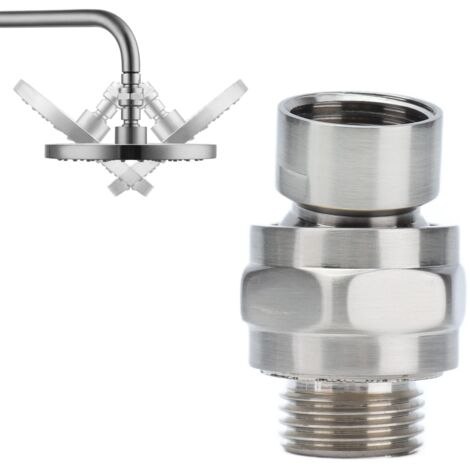 Adaptateur G1/2 cuivre pour robinet ou tête de douche, brossé