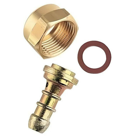 Adaptateur gaz tétine et écrou femelle NF M20x150 – Pour flexible de gaz butane et propane – Connexion sécurisée à appareil à gaz – Vaello Campos