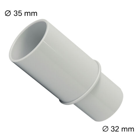 Adaptateur gris Femelle Ø35mm Mâle Ø32mm
