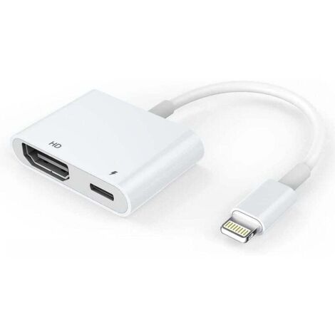 Adaptateur HDMI 1 pièces pour adaptateur AV numérique Lightning 1080p Iphone