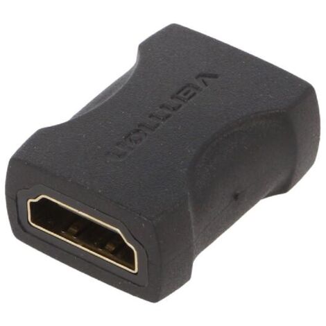 Adaptateur HDMI 1.4 femelle des deux cotes - noir