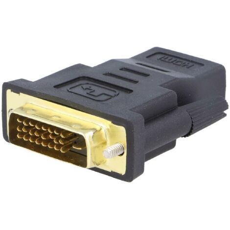 Adaptateur HDMI 1.4 femelle vers DVI-D male noir