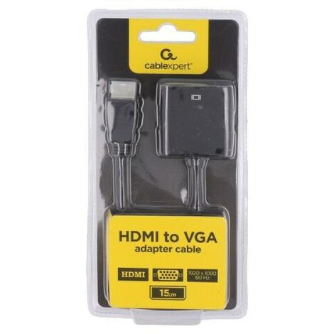 Adaptateur HDMI 1.4 prise male D-Sub 15pin HD femelle Full HD 0.15m - Noir