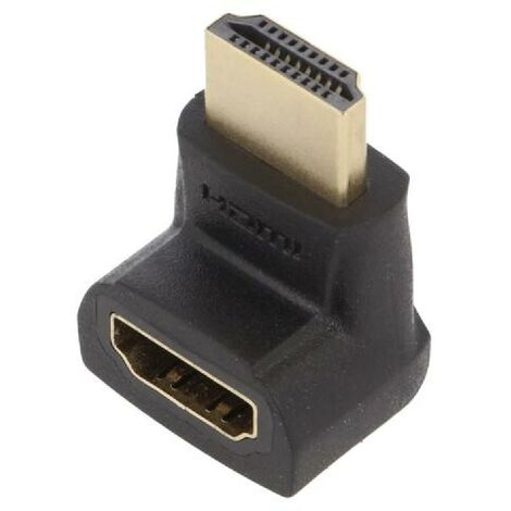 Adaptateur HDMI femelle 270o HDMI prise male - Noir