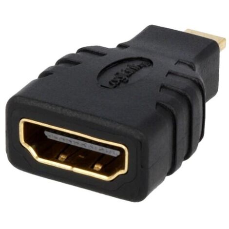 Adaptateur HDMI femelle micro HDMI prise male - Noir