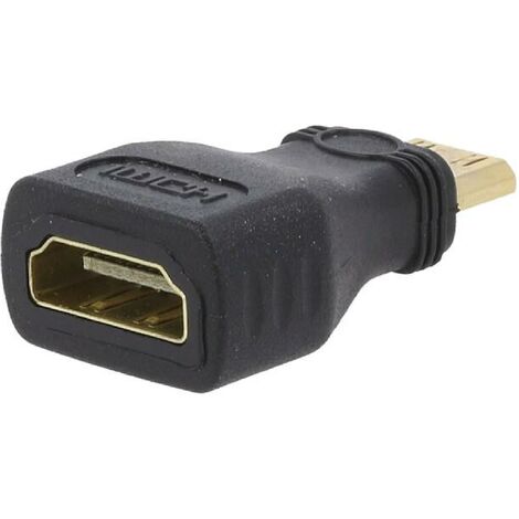 Adaptateur HDMI femelle. mini HDMI prise male - noir