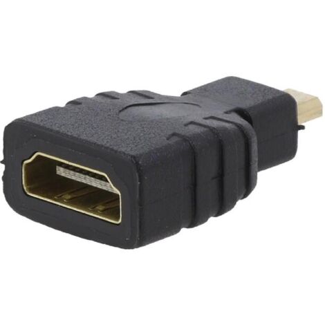 Adaptateur HDMI femelle vers micro HDMI male - Noir