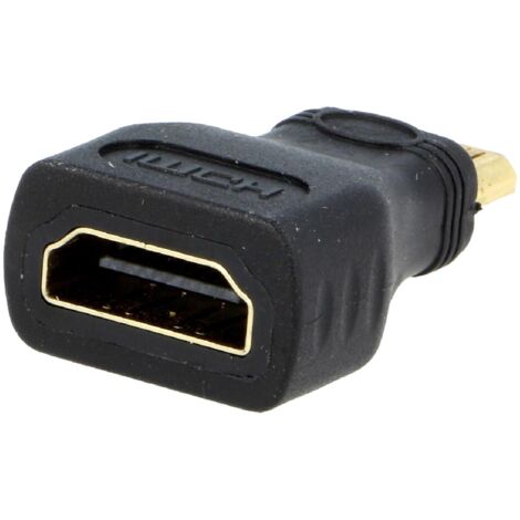 Adaptateur HDMI femelle vers mini HDMI male noir
