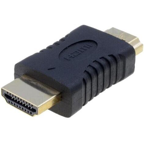 Adaptateur HDMI male vers HDMI Male noir
