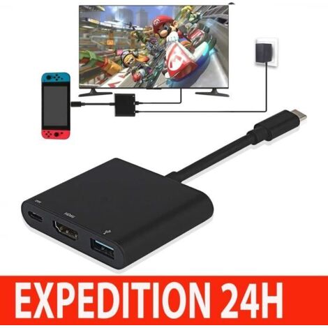 Adaptateur HDMI - Non spécifié - 4K 1080P - USB Type C - Multiport - Chargeur et Convertisseur