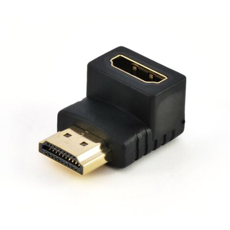 Adaptateur HDMI pratique TV28 coudé à 90 degrés, 20 mm