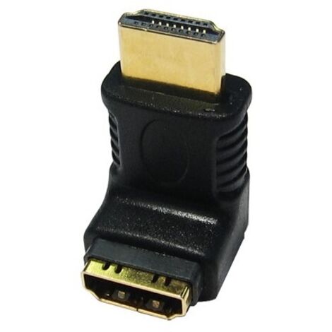 Adaptateur HDMI RS PRO Angle droit, HDMI Mâle vers HDMI Femelle ( Prix pour 1 )