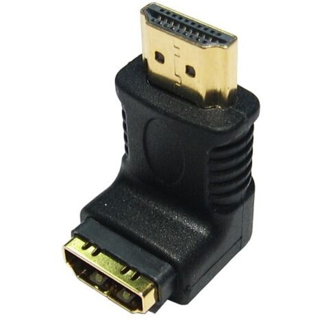Adaptateur HDMI RS PRO Angle droit, HDMI Mâle vers HDMI Femelle ( Prix pour 1 )