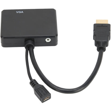 Adaptateur HDMI vers VGA pour Écran d'Ordinateur - Câble de Conversion Vidéo Haute Résolution
