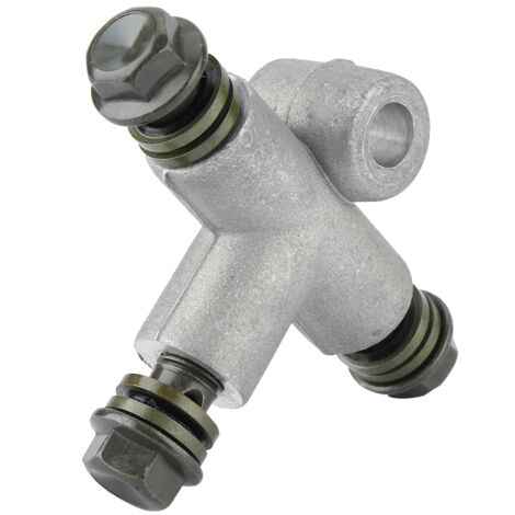 Adaptateur hydraulique à 3 voies pour moto et ATV en métal, tee de raccordement pour conduite de frein 10mm