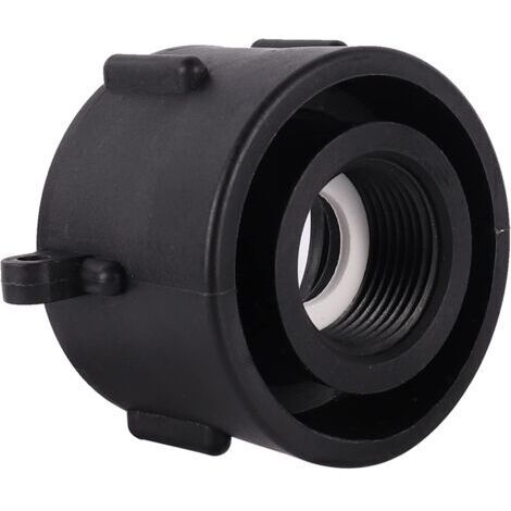 Adaptateur IBC 60 mm Filetage Grossier à 1",Adaptateur Robinet Tuyau Arrosage,Raccord Cuve 1000 litres,pour Vanne Cuve 1000l,Reservoir eau de Pluie,Conteneur