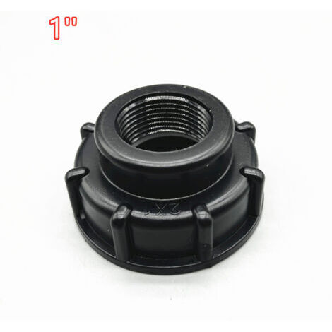 Adaptateur IBC Bouchon s60x6 pour cuve 1000 litres, 1 Pouce (version convexe externe 1" plus épaisse)