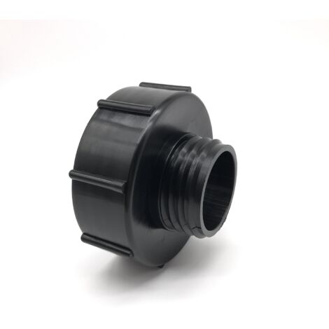 Adaptateur IBC S100x8 à S60x6, Raccord Réducteur à Filetage Grossier, Adaptateur pour Cuve IBC, Adaptateur de Robinet, Vanne pour Récupérateur d'Eau et Tuyau de Jardin